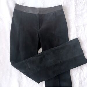 VENUS WILLIAMS FOR WILSON LEATHER 100% Black Leather Suede Pants Size 2